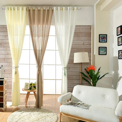 European Warp Knitted Jacquard Curtains