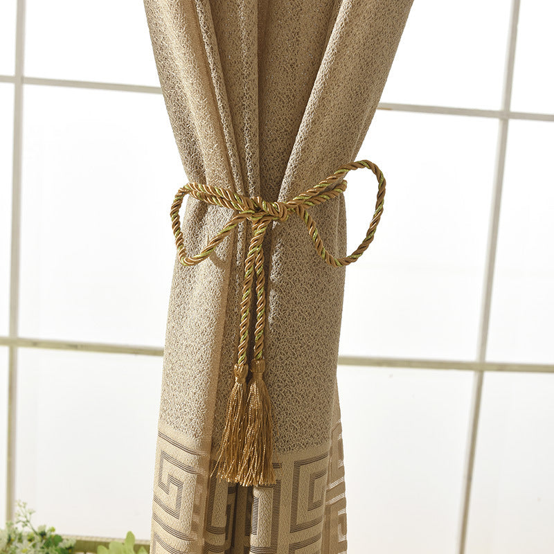 European Warp Knitted Jacquard Curtains