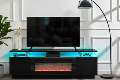 Mirror Furniture White Fireplace TV Cabinet With Led Lights Amazon European And American Explosions Panel Furniture Factory Wholesale