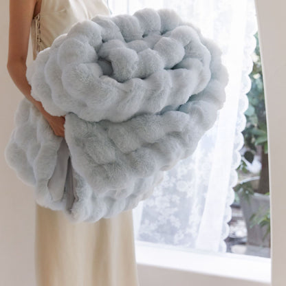 Tuscan Blanket Imitation Rabbit Blanket Bubble Velvet Blanket Double-sided Thickened Office Nap Blanket Sofa Cover Blanket