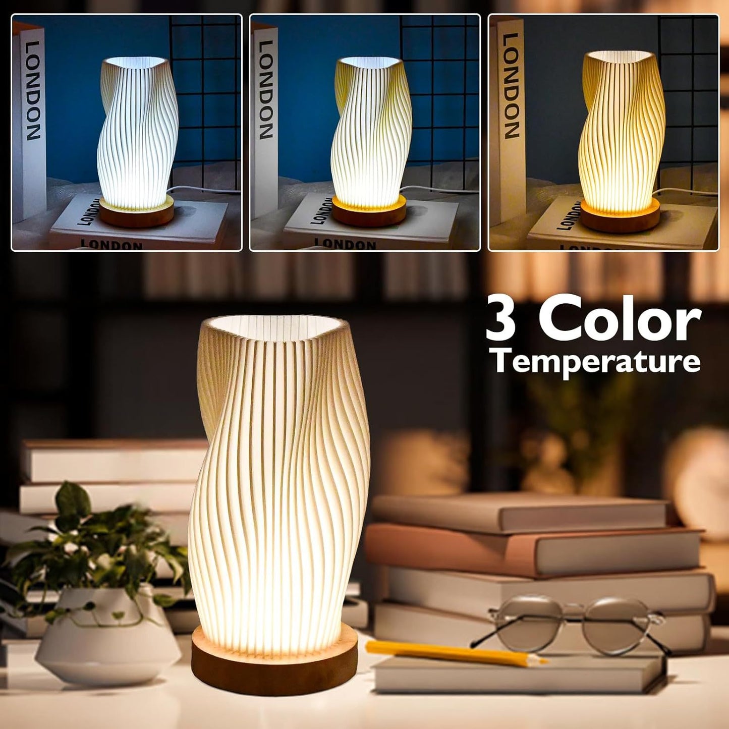 Small Bedside Ambient Lamp/Vase